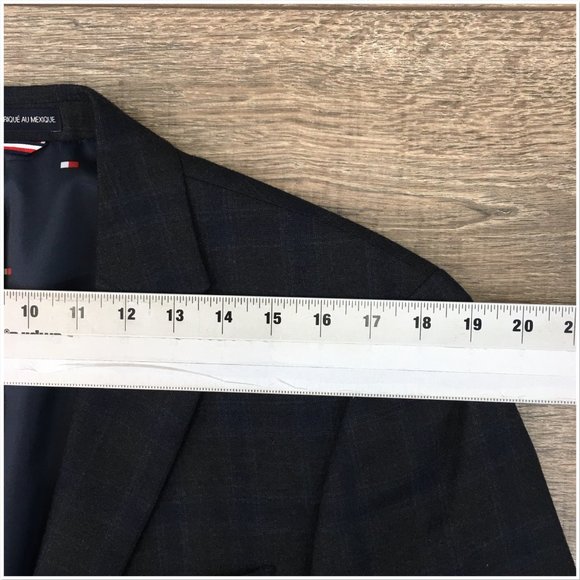 Tommy Hilfiger Mens Blazer Sport Coat Two Button Jacket Wool‎ 40R Casual Suits - Picture 10 of 13